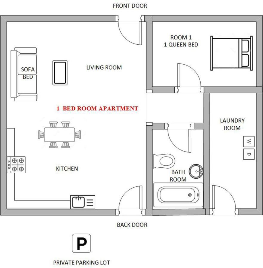 עמוד 1 Or 3 Bedroom Apartment With Full Kitchen מראה חיצוני תמונה